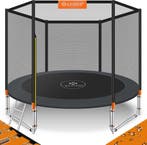 Trampoline - diameter 244 cm - met veiligheidsnet en ladder, Verzenden, Nieuw
