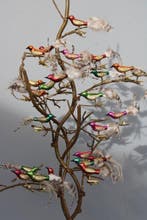 Decoratief ornament (24) - vogeltjes met knijpers voor, Antiek en Kunst