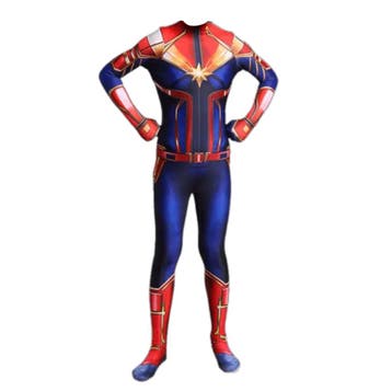 Captain Marvel - 110-116 (4-5 Jaar) - Verkleedkleding, Kinderen en Baby's, Carnavalskleding en Verkleedspullen, Ophalen of Verzenden
