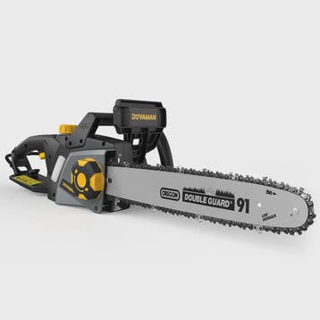 DOVAMAN Elektrische Kettingzaag 2400W - 40cm Oregon Bar, Sno, Verzenden, Nieuw