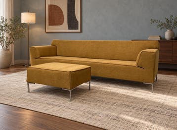 NIEUW GESTOFFEERD Design on Stock Bloq 4-Zits + GARANTIE, Huis en Inrichting, 250 tot 300 cm, 75 tot 100 cm, Ophalen of Verzenden