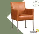 Leren eetkamerstoel Desire - Vintage Cognac (cognac) -, Nieuw, Leer, Ophalen of Verzenden, Eén