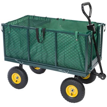Transportwagen 550 kg Groen 110x75x52cm met 4 luchtbanden..., Verzenden, Nieuw