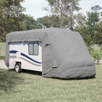 vidaXL Camperhoezen 660x235x275 cm vliesvlies grijs, Verzenden, Nieuw