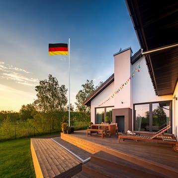 Aluminium vlaggenmast, in hoogte verstelbaar - Duitsland, Verzenden, Nieuw