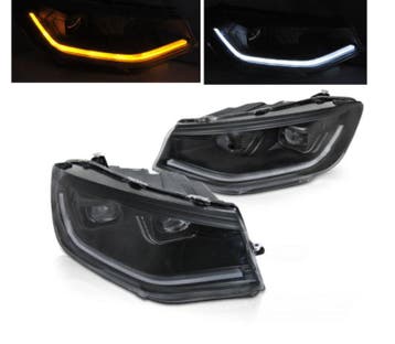 FULL LED koplampen knipperlicht Black, Auto-onderdelen, Verlichting, Verzenden, Nieuw, Volkswagen