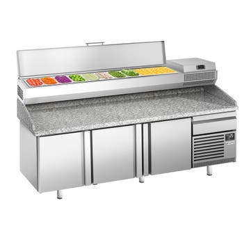GGM Gastro | Pizza koelwerkbank Premium PLUS - 2305x800mm -, Verzenden, Nieuw in verpakking, RVS Meubilair