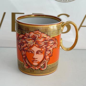 Rosenthal - Versace - Mok - Medusa Amplified Oranje Coin