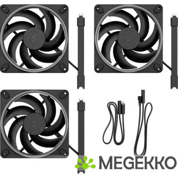 Fractal Design Momentum 14 RGB 3-pack Black, Verzenden, Nieuw