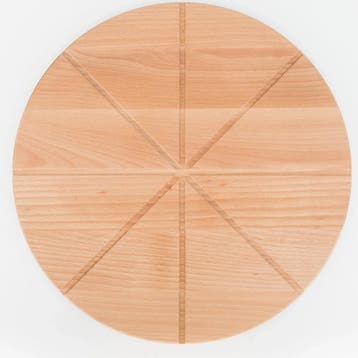 HOCHO Ronde Pizzaplank – Beukenhout – Ø 400x20 mm – P, Huis en Inrichting, Keuken | Keukenbenodigdheden, Ophalen of Verzenden