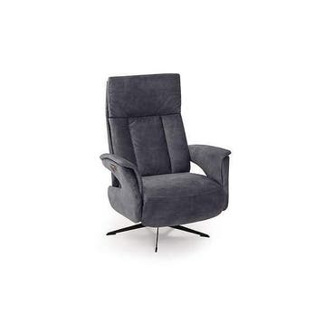 Relaxfauteuil Haarlo - relaxfauteuils - Grijs, Nieuw, Grijs, Stof