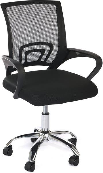 Ergonomische Stoel Zwart Mesh | Premium | OP=OP, Eenpersoons, Minder dan 75 cm, Hoekbank, Nieuw