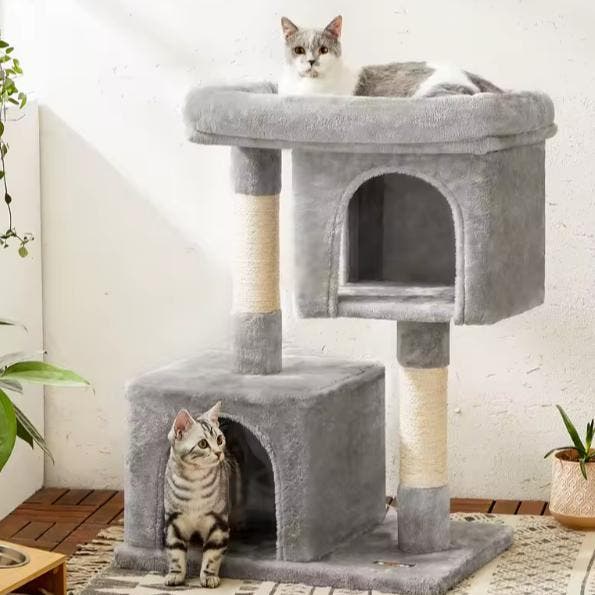 Krabpaal met Groot Platform – Kattenhuis en Speelboom 84 cm, Dieren en Toebehoren, Katten-accessoires, Nieuw, Verzenden