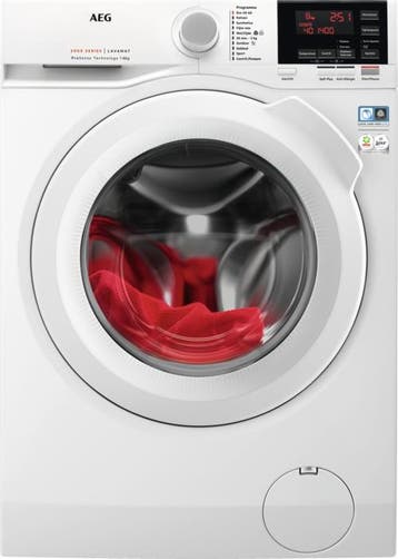 AEG L6fbsport - Wasmachine - 8 kg - 1600 tpm - Energieklasse, Ophalen of Verzenden, Zo goed als nieuw, Voorlader, 85 tot 90 cm