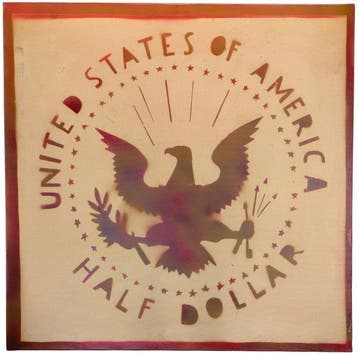 Franco Angeli (1935-1988) - Half Dollar (Antipittura)