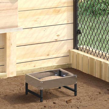 vidaXL Vogeleter Zilver 80 x 28 x 13.5 cm Gegalvaniseerd, Dieren en Toebehoren, Verzenden, Nieuw
