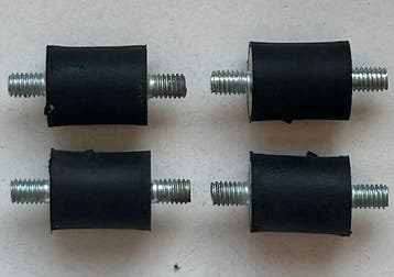 Set (4 stuks) nieuwe trillingsdempers voor Itho CVE, Doe-het-zelf en Verbouw, Ventilatie en Afzuiging, Ophalen of Verzenden, Nieuw