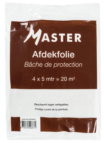 Master Afdekfolie 4x5 meter 20m2 (Afdekken - Afplakken), Doe-het-zelf en Verbouw, Ophalen of Verzenden, Nieuw, Overige typen