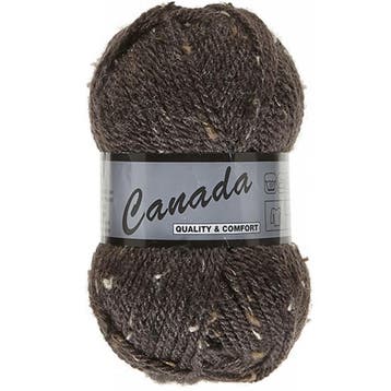 Lammy Yarns Canada Tweed - 430 Donkerbruin - Wol-Acrylgare, Ophalen of Verzenden, Nieuw