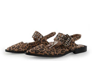 Manfield Ballerinas in maat 36 Beige, Verzenden, Beige, Ballerina's, Zo goed als nieuw