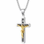 Fako Bijoux - Cubaans Kruis Jesus Voor Mannen - HD Ketting, Verzenden, Nieuw
