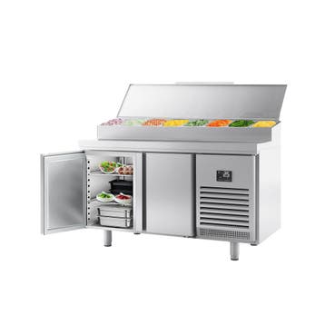 GGM Gastro | Saladette - 1468x600mm - 2-deurs - voor 8x GN |, Verzenden, Nieuw in verpakking