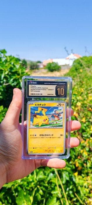 Pokémon - 1 Graded card - Pikachu 120/SV-P Promo card - CGC, Hobby en Vrije tijd, Verzamelkaartspellen | Pokémon, Nieuw
