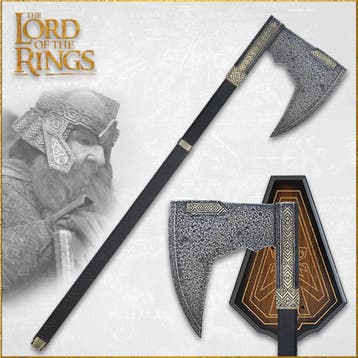 Lord of the Rings Replica 1/1 Bearded Axe of Gimli, Ophalen of Verzenden, Nieuw