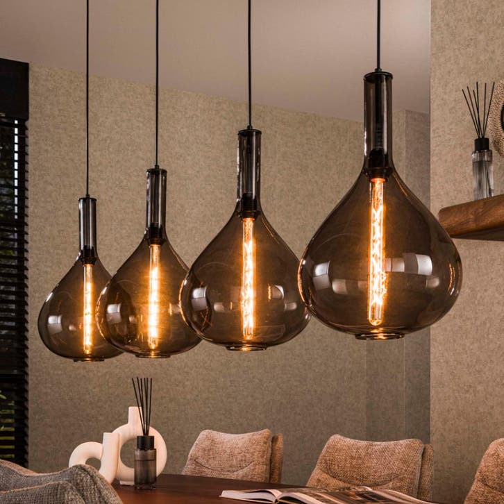 *WOONWINKEL* Hanglamp Glas Druppels, Huis en Inrichting, Lampen | Hanglampen, Nieuw, Verzenden