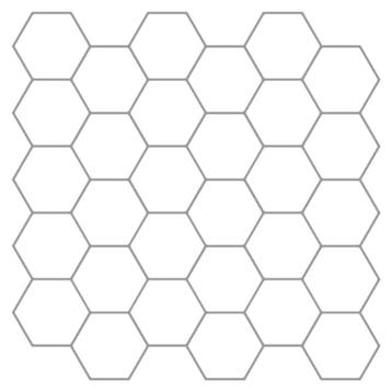 vidaXL Hexagon tegel 50 pcs Wit Grijs 30 x 30 cm, Hobby en Vrije tijd, Verzenden, Nieuw