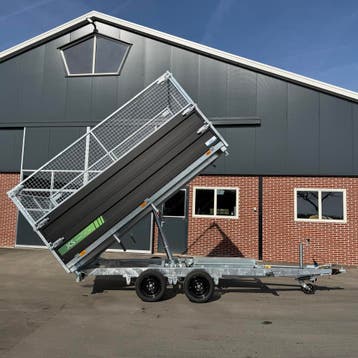 JCS Tandemas 3-zijdige kipper paraboolvering 3500kg, 335x185, Auto diversen, Ophalen, Nieuw