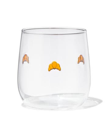 HEMA Glas 360ml croissants, Verzamelen, Glas en Borrelglaasjes, Verzenden, Nieuw