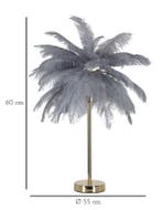 TAFELLAMP PALM GRIJS CM Ø 55X60, Huis en Inrichting, Ophalen of Verzenden, Nieuw