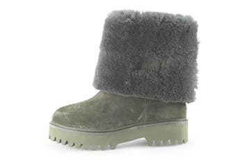 Bronx Laarzen in maat 36 Groen, Kleding | Dames, Schoenen, Hoge laarzen, Bronx, Verzenden, Zo goed als nieuw