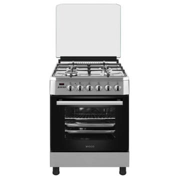Wiggo WO-E609R(XX) 60cm Gasfornuis RVS, Witgoed en Apparatuur, Verzenden, Nieuw