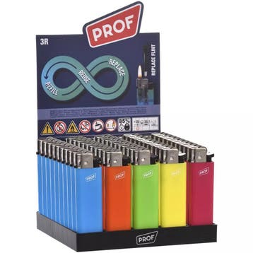 Prof Aansteker trendy color navulbaar - 50 stuks (Keuken), Ophalen of Verzenden, Nieuw
