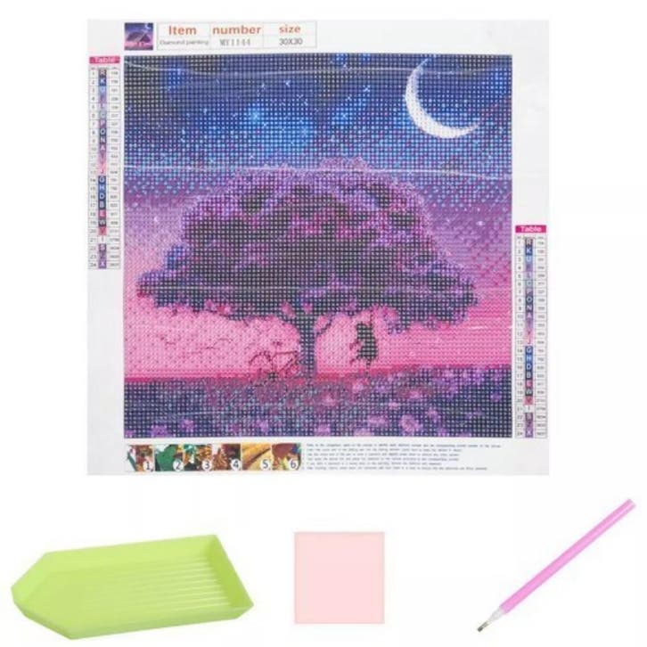 Malatec Diamond Painting Set Boom - Creëer Je Eigen Kunst!, Hobby en Vrije tijd, Schilderen, Nieuw, Ophalen of Verzenden