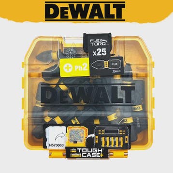 DEWALT DT70555T 25mm PH2 Impact Schroefbits Set (25 Stuks) m, Verzenden, Nieuw
