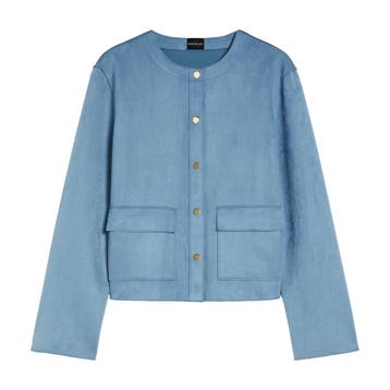 Pennyblack • blauw jasje suèdelook • 36 (IT42), Nieuw, Pennyblack, Maat 36 (S), Verzenden