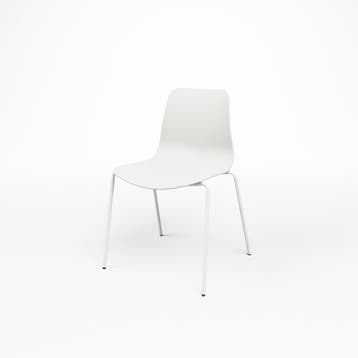 curvo stapelstoel | Wit | 54 x 50 x 79 cm | 4 stuks, Verzenden, Nieuw in verpakking