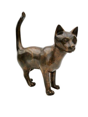Beeldje - Cat - kitten - Brons