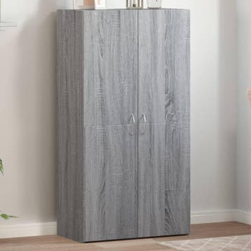 vidaXL Archiefkast 60x32x115 cm bewerkt hout grijs sonoma, Verzenden, Nieuw
