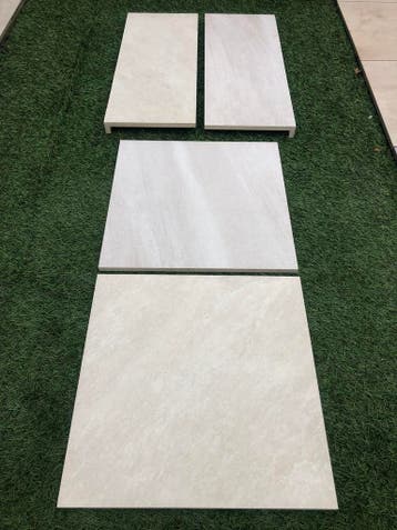 keramische terrastegel 60x60x2 met zwembadranden nieuw, Nieuw