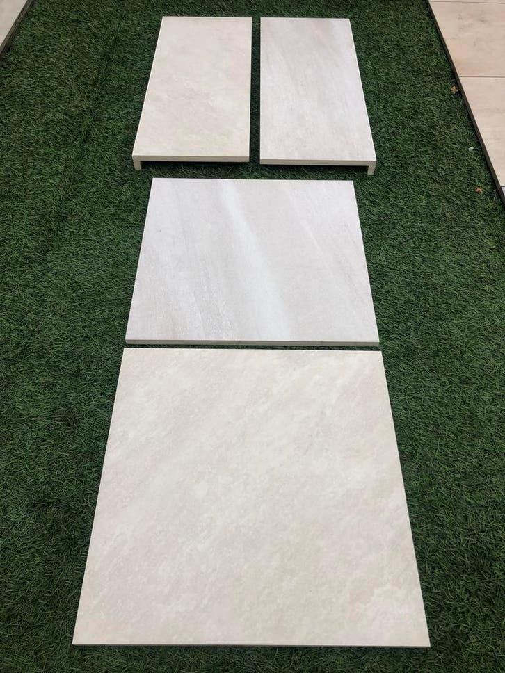 keramische terrastegel 60x60x2 met zwembadranden nieuw, Tuin en Terras, Tegels en Klinkers, Nieuw