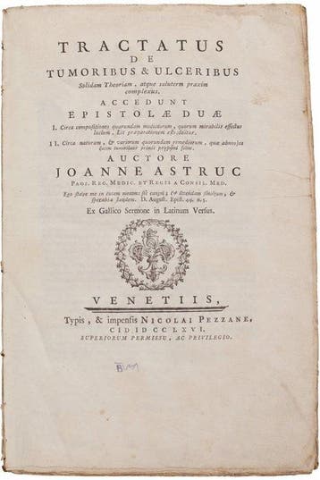 Astruc - Tumoribus & Ulceribus - 1766