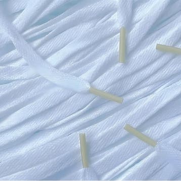 Custom veters - Wit Sail • 100 120 140 160  cm x 8 mm, Ophalen of Verzenden, Nieuw
