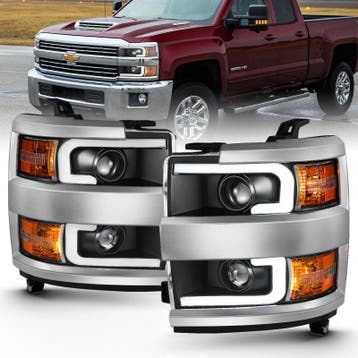 ANZO 2015-2016 Chevrolet Silverado Projector Headlights w/, Auto-onderdelen, Verlichting, Ophalen of Verzenden, Nieuw