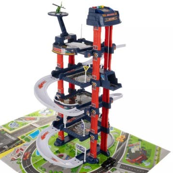 Kruzzel Speelgoedgarage - 4 Verdiepingen - Inclusief Lift..., Ophalen of Verzenden, Nieuw