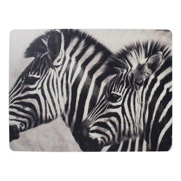 *placemat zebras 30x40cm (4)*, Verzenden, Nieuw