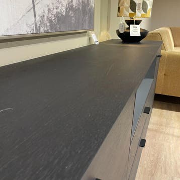 Livada Dressoir Eikenfineer Onyx - Henders en Hazel, Huis en Inrichting, Ophalen of Verzenden, Nieuw, Eikenhout, 200 cm of meer